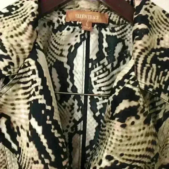 ELLEN TRACY Oversized Leopard Print Coat - Picture 7 of 11